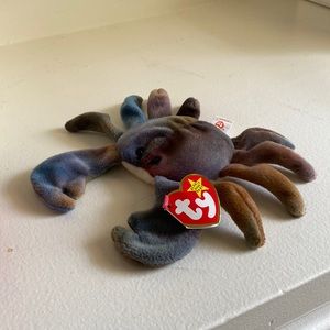 Ty Beanie Baby: Claude the Crab | Stuffed Animal | MWMT